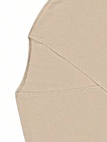 Women's Autumn New Minimalist Long Sleeve Tie-Front Shacket, Suitable For All Seasons Spring - Khaki - View 4