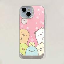 Funda de teléfono con espejo y estampado de animales. También funciona como espejo y es compatible con  17,  16 Pro Max,  15 Pro Max,  13 y  12. Fabricada en TPU, ofrece protección contra golpes y caídas. Es el regalo perfecto para familiares, amigos, celebraciones navideñas, parejas y ocasiones especiales como Navidad, citas o cumpleaños. - Plateado - Ver 2
