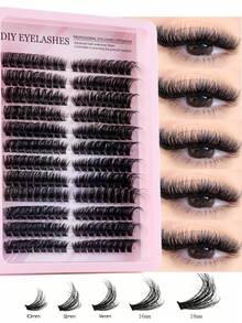 MEM Bộ nối mi D-Curl 560/530/216/192 sợi, dung lượng lớn, thích hợp cho người mới bắt đầu, bền lâu, mi đơn, nhiều kiểu dáng, bộ nối mi tự làm, dễ dàng tạo nên đôi mắt quyến rũ tại nhà, vật dụng trang điểm thiết yếu, bộ mi dung lượng lớn, thích hợp cho cosplay, đám cưới, dạ hội, trang điểm sân khấu và các dịp khác. - D - Xem 13