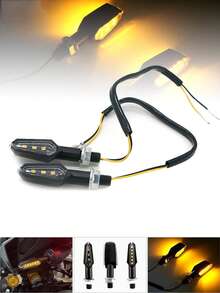 2 piezas Luces LED para manillar de motocicleta, Luces LED auxiliares delanteras - Multicolor - Ver 10