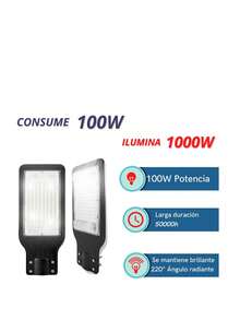 Lampara Alumbrado  Luz Blanca - Negro - Ver 2