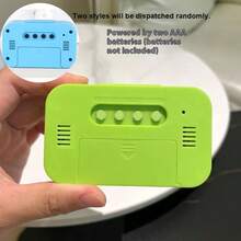 Desk Alarm Clock, Student Desk Intelligent Nightlight Digital Alarm Clock, Mini Smart Bedside Clock