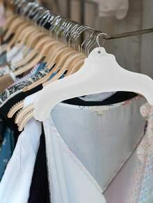 Inflatable Travel Clothes Hanger, White Round Shoulder, Handwashable, With Metal Hook, Hang Dry, Compact, Space-Saving, Foldable, Portable, Non-Slip - Multicolor - View 9