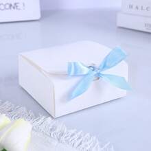 20pcs - White Black Pink Gift Box With Lid, Gift Box With Ribbon For Bridesmaid Proposal Box, Gift Box For Wedding, Birthday Gift, Shower Party And Other Parties, Valentine's Day Gifts, Valentine's Day - White - View 3