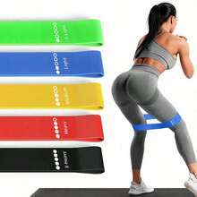 5 قطع من مجموعة أشرطة المقاومة للتمدد اليوغا، تشمل مستويات مقاومة مختلفة لتقوية العضلات الأرداف والتمارين الكاملة للجسم - متعدد الألوان - مشاهدة 1
