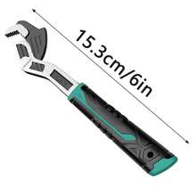 防滑快速调节扳手，适用于汽车、自行车、管道维修，多功能可调扳手 - 綠色 - 查看 12