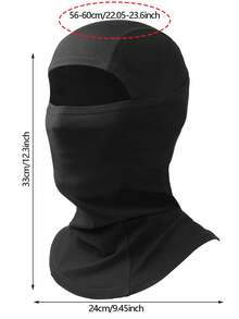 3Pcs/1pc Unisex All-Season Balaclava Ski Mask - Black & White Windproof Double-Layer Face Mask For Skiing & Cycling - Thermal Cold Weather Protection, Breathable Polyester Fabric, Sporty Outdoor Full Head Cover - Multi-Purpose For Spring, Summer, Fall & Winter