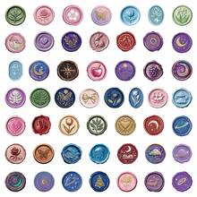 50pcs 2D Wax Seal Stickers, PET Material, Transparent, Cute Cartoon Patterns, Colorful Transparent Stickers, Waterproof Vinyl Stickers, Suitable For Diaries, Laptops, Scrapbooks, Luggage, Water Bottles, Phones, Etc. - Multicolor - View 4