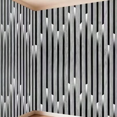 1 Roll 3D Textured Gray Wood Grain Stripe Peel And Stick Wallpaper, Size: 17.7" X 39.3"/118.1"/196.8", Waterproof Dustproof Removable Vinyl Wallpaper, Suitable For Living Room, Bedroom, Dining Room, Hallway, Bathroom, Office Decor