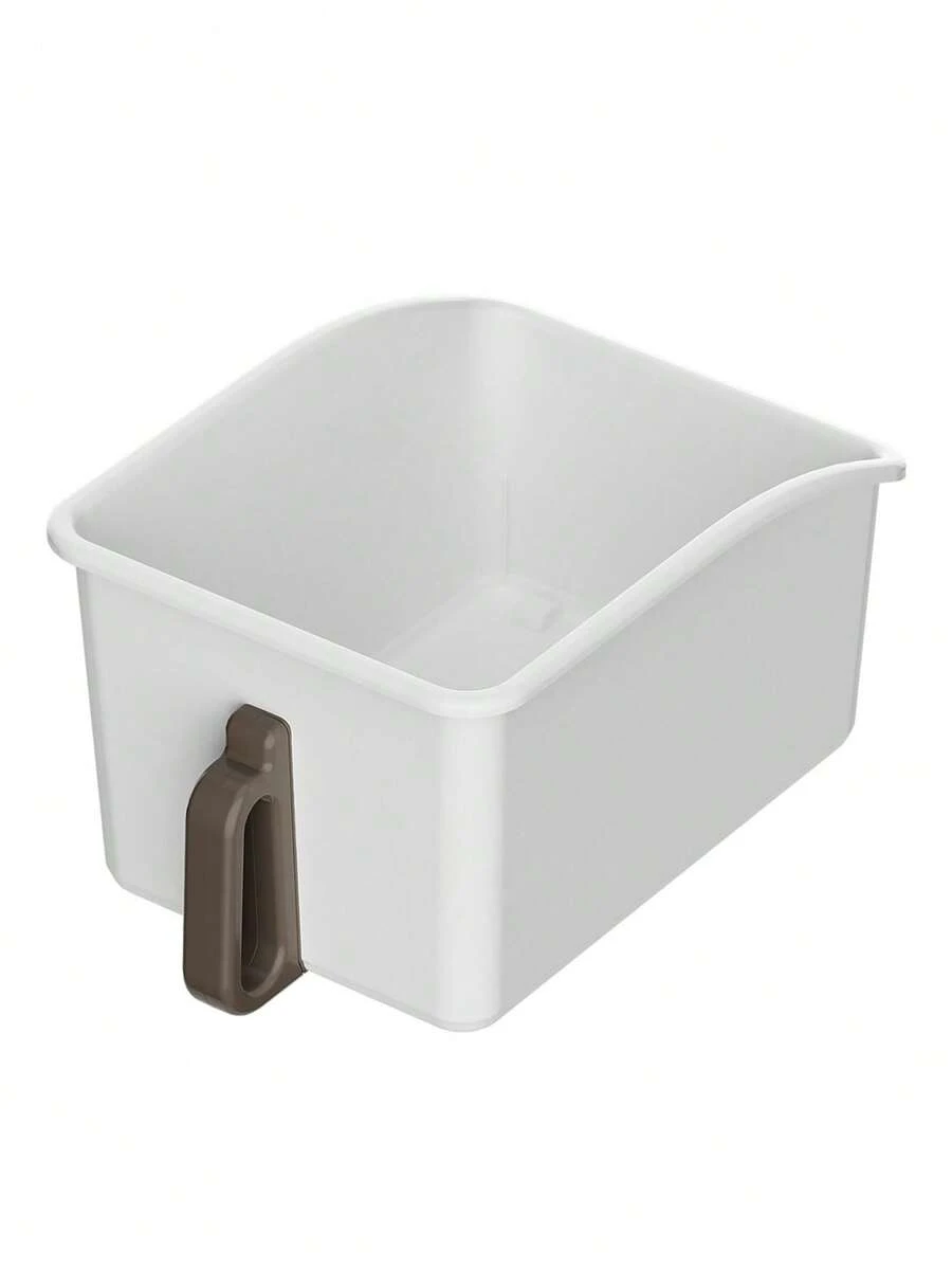 1pc Cabinet Storage Box With Handle, Snack & Seasoning Kitchen Storage Container, High Capacity Household Organizer Box Versatile Space-Saving Pantry Organizer For Closet, Cabinet, And Countertop; Design With Easy-Grip Handle; Stackable, Modular Solution For Snacks, Spices, Tea Bags, Coffee Pods, Sauces, And Small Kitchen Essentials; Ideal For Spring Cleaning, Mother's Day Gifting, And Mid-Year Refresh; Keeps Countertops Tidy, Reduces Clutter, Enhances Accessibility, And Supports Efficient Meal Prep; Transparent Lid For Quick Visibility, Lightweight Yet Sturdy Construction, Fits Standard Shelves, Easy To Wipe Clean; Converts Messy Cabinets Into Orderly Zones, Optimizes Storage Flow, And Maximizes Space In Tight Kitchens; Premium-Quality, Practical, Multifunctional Storage Solution For Busy Households And Stylish Home Organization. - Multicolor - View 1