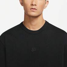 Nike Sportswear Premium Essentials Logo Crew Neck Short Sleeve T-Shirt, Black - Black - View 5
