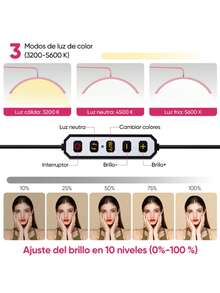 Diamond Eyelash Lamp With LED Control Floor Lamps - Pink - View 4