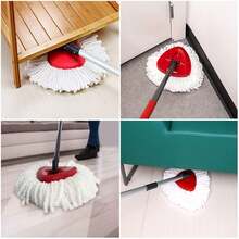 2 Pack Mop Replacement Heads For O-Ceda EasyWrin Spin Mop, Microfiber Spin Mop Refills, Easy Cleaning Mop Head Replacement - 彩色 - 查看 4