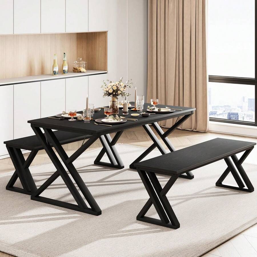 Dining Table & Chair Sets - 黑色 - 查看 1
