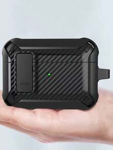 1个带安全锁扣的耳机保护套，兼容 1/2/3/4/Pro - 黑色 - 查看 3