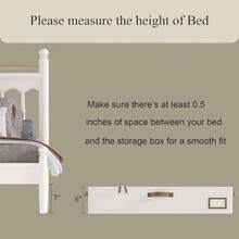 Caja grande para debajo de la cama 2 unidades - blanco - Ver 5
