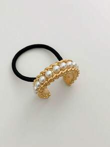 1个女士极简高端金属发圈，简约优雅，适合日常使用，可作马尾辫发圈、发绳、橡皮筋、发圈、发饰、头饰、弹力发带等。 - 彩色 - 查看 8