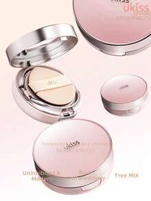 ukiss Bảng phấn tạo khối và bắt sáng 3 trong 1 hai lớp xoay tròn, lớp trên là kem nền dạng cushion, lớp dưới chứa phấn bắt sáng, che khuyết điểm và tạo khối, kiểm soát dầu và lâu trôi, tạo lớp trang điểm lì rạng rỡ, làm đều màu da, cần thiết cho trang điểm hàng ngày, kem nền dạng cushion 11g + phấn tạo khối 2.4g + phấn bắt sáng 1.2g - #F20 Tự nhiên - Xem 12