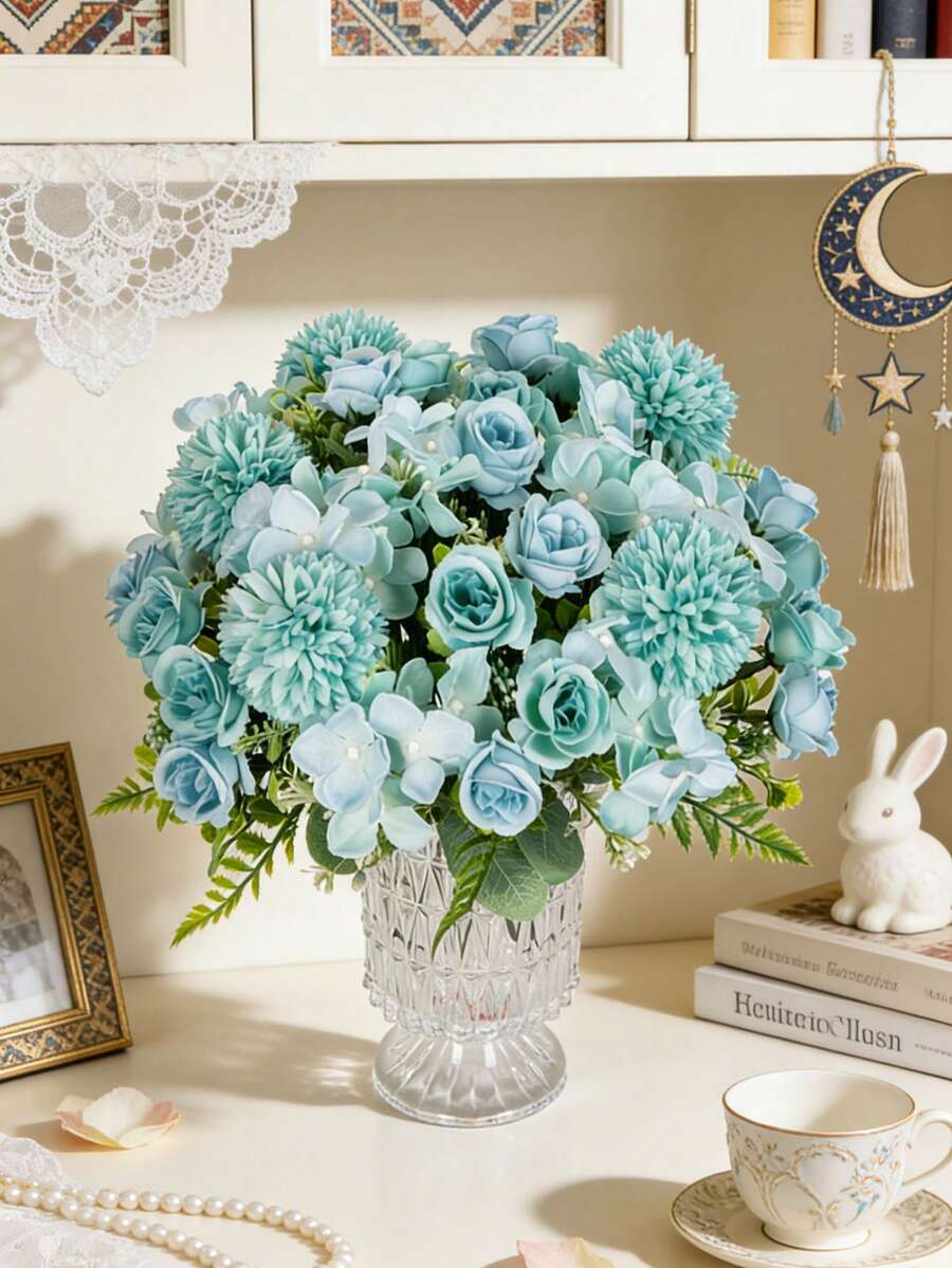 1 pieza 30cm Flores artificiales de peonía de seda, rosas, hortensias falsas para decoraciones de primavera y otoño, para bodas, jarrones, hogar, comedor, cocina, dormitorio, decoraciones de habitación, jardín exterior, ramos de boda, Día de San Valentín
