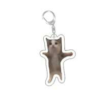 Cute Cat Expression Keychain, 2 Chatting Cats Keyring, Kawaii Pendant, Funny Keychain, Back To School Season - Multicolor - View 10