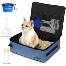 Cat Litter Box - Pequeño-azul - View 1