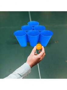 EstiloGRUPO CARNAVALLIA Drinking Game Juego Divertido para Fiestas Beer Pong 12 Vasos de 500 ml y 12 Pelotas Juego para Beber Shot SportVersión mejorada - 1 - Ver 5