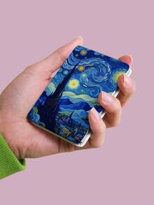 1 Stück Vintage Ölgemälde Stil Van Gogh Serie tragbarer Kospiegel, faltbar leicht kompakt praktisch Handhandspiegel, strapazierfähiges PU-Ledertasche, vielseitig für alle, rechteckiger Taschenspiegel mit Vintage Ölgemälde Elementen Design, zarte Faltstruktur, kratzfest und zuverlässig, leicht mitzunehmen, 180° doppelseitiger Klappspiegel, multifunktional - Verschiedenfarbig - Übersicht 6