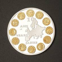 1/2/5pcs Commemorative Silver-Plated European Union Coins, Collectible Coins - Silver - View 4