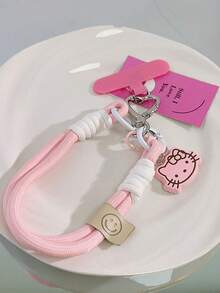 Sanrio 1条双扣猫咪造型手机腕带，粉色，兼容安卓及大多数智能手机，送给母亲、家人、朋友、孩子、生日、节日的礼物 - 彩色 - 查看 2