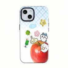 Lindos personajes y deliciosa funda para teléfono Apple Compatible con fundas para teléfonos   17  16 Pro Max  15 Pro Max  13 y  12 Duradera, a prueba de golpes y elegante Una excelente opción para familiares, amigos, seres queridos, novios, novias y regalos de Navidad y Año Nuevo. - Blanco - Ver 8