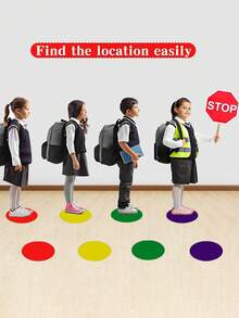 1/4Pcs Large Polka Dot Stickers, Writable & Erasable Stickers, Suitable For Baby Nursery Decor, Ideal For Group Offices, Meeting Rooms, Home Refrigerators, Walls, Windows & Floors – Perfect For Notes Anywhere - Multicolor - View 3