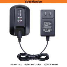 WA3742 充电器兼容 Worx 20V 锂电池 WA3525、WA3520、WA3578，可替代 Worx 20V 电池充电器 WA3732、WA3875、WA3881。 - 黑色 - 查看 11