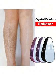 1pc Painless Physical Hair Removal Device, Crystal Hair Eraser, Easy To Clean And Reusable Body Hair Removal Tool - Multicolor - View 1
