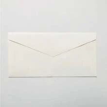 10Pcs Vintage Kraft Paper Envelopes Blank A4 Triangle Cowhide Handmade Black Set Writing Christmas Invitations 22*11CM - Black - View 10