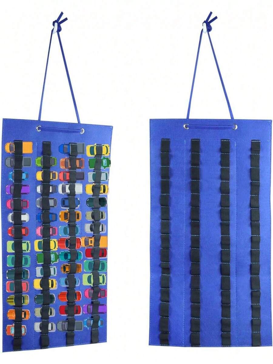 EstiloTendenciaOrganizadores De Almacenamiento Colgantes Para , Expositor Colgante De Doble Cara Tolerar Con 120 , Vitrina De Montaje En Pared Para Coches De Juguete, Camiones De Juguete (Azul)Calidad PremiumVersióN Mejorada - gris - Ver 1