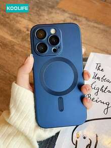 1 st. Koolife magnetiskt trådlöst laddande Magsafe mjukt silikonskal, ultratunn matt finish, fallskyddande metallbeläggning, komplett kameraskydd, knappdesign i ett stycke, kompatibel med iPhone 17 Pro Max/17/17 Pro/17 Air/11/12/12 Pro/12 Pro Max/13/13 Pro/13 Pro Max/14/14 Plus/14 Pro/14 Pro Max/15/15 Pro/15 Plus/15 Pro Max/16/16 Pro/16 Plus/16 Pro Max - Blå - Visa 3