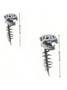 1pc Fun Dinosaur Skull Costume, Realistic Dinosaur Skull Model Head Hat Mask, Teen And Adult Role-Playing Costumes And Props, Party Costume Cosplay Props And Costumes, Super Soft And Comfortable, The Best Festival Gift, A Must-Have Gift For Friends In Outdoor Outfits - Multicolor - View 13