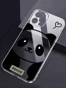 Funda para teléfono con diseño de Panda Love Art Print Element, compatible con iPhone 16, 15, 14 Pro Max, 13, 12, 11, XR y XS Plus. Fabricada en silicona TPU, ofrece protección contra golpes y caídas, además de una excelente sensación al tacto. Es el regalo ideal para familiares, amigos y seres queridos. - transparente - Ver 3