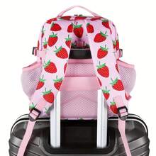 2.38gal Mini Hiking Backpack Daily Use Backpack Fitness Backpack Cycling Backpack Daypack Travel Sports For Camping Hiking Outdoor Sports For Birthdays Gift, Mochila - Strawberry - View 5