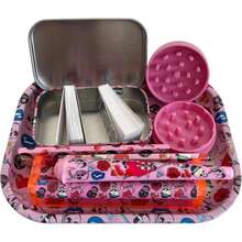 BROS 9-In-1 Smoking Accessories Kit, Rolling Tray, Metal Storage Box, Storage Tube, Extra Large Ultra Thin 110mm Rolling Papers (Smooth Burn), Filters, Rolling Machine, Grinder, Easy To Use, Home Tool, Christmas Gift, Holiday Gift - Multicolor - View 2