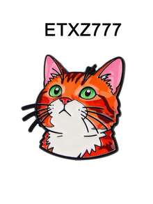 1PC Kawaii Cat Series Enamel Pin UFO Brooches For Women Lapel Pins Badge On Backpack Cloths Accessories Fashion Jewelry Gifts