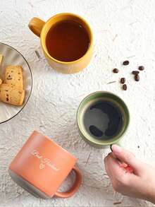 Customized Coffee Cup, Personalized Text Cup, Customized Water Mug, Personalized Ceramic Mug, Customized Designed Mug, Customizable Text Mug, Can Print Your Exclusive Text, Gift Mug, Suitable As Wedding Gift - Multicolor - View 6