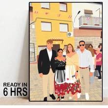 Flat Effect Portrait, Custom Illustration, Personalized Photo, Photo Illustration, Personalized Portrait, Gift For Boyfriend, Gift For Girlfriend