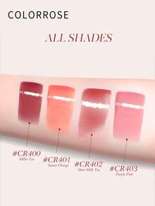 COLORROSE 1件 5.5ml CR402 鏡面亮澤唇釉，絲滑柔順，天鵝絨高飽和透明保濕奶油質地，持久輕盈鮮豔顯色，適合女性與女孩日常通勤、辦公、派對使用 - 402 - 查看 5