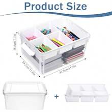 Storage Bins - Transparent White - View 2