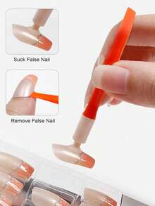 四合一防滑吸盘美甲支架套装 - 沙龙级美甲工具，多功能吸盘美甲工具，易于安装和拆卸人造指甲，专业美甲护理配件，适合家庭使用，符合人体工程学设计，手足护理工具，美甲用品，美甲工具，返校季，美甲，人造指甲专用工具，指甲和足部护理工具 - 彩色 - 查看 2