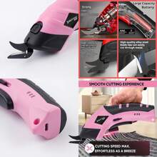 1pc Portable Electric Fabric Scissors, USB Rechargeable Electric Shears, Suitable For Home Sewing, Craft Projects And Industrial Fabric Trimming