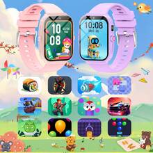 2025 New Kids Smart Watch, 300mAh Large Capacity Battery, 1.83" Touch Screen, Built-In 18 Games, Pedometer, Camera, Flashlight, Alarm Clock, Photo Album, Games, Calendar, Countdown, Calculator, Stopwatch And Other Functions