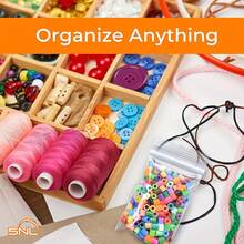 2.36 Mil Thick Clear Plastic Zipper Bags, 100pcs - Resealable & Durable For Snacks, Nuts, Seeds, Candy - Ideal For Travel, Storage, Packaging - Transparent Poly Pouches With Easy-Seal Tabs, Snack Bag Household Items School Supplies  Office Supplies   Baking Supplies  Storage Supplies - 無色 - 查看 4