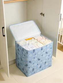 100L Large Capacity Multifunctional Wardrobe Storage Box, Durable Fabric Organizer Bin With Drawstring Closure - Suitable For Storing Clothes, Blankets, Bedding, Toys, Travel & Moving Supplies - Rectangular Design, Moving Box - Color - View 6